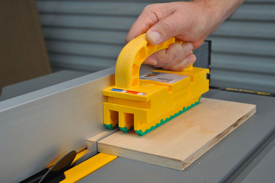 Virtually eliminates kickback on table saws